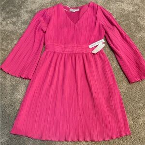 Emma & Michele Fuchsia Pleated Dress